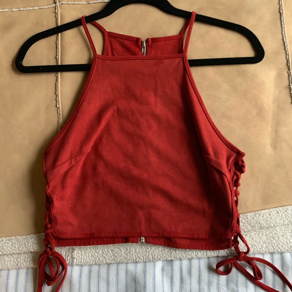 Faux Suede Tank